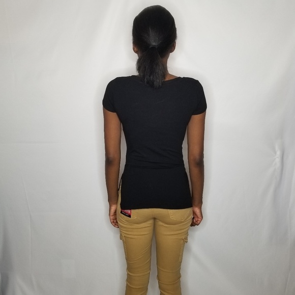 Black Short Sleeve Graphic Tee - Picture 3 of 3